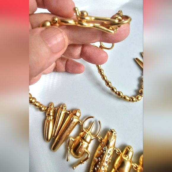 🌹Schiaparelli Insects Ststement Necklace. I a box - Picture 7 of 16